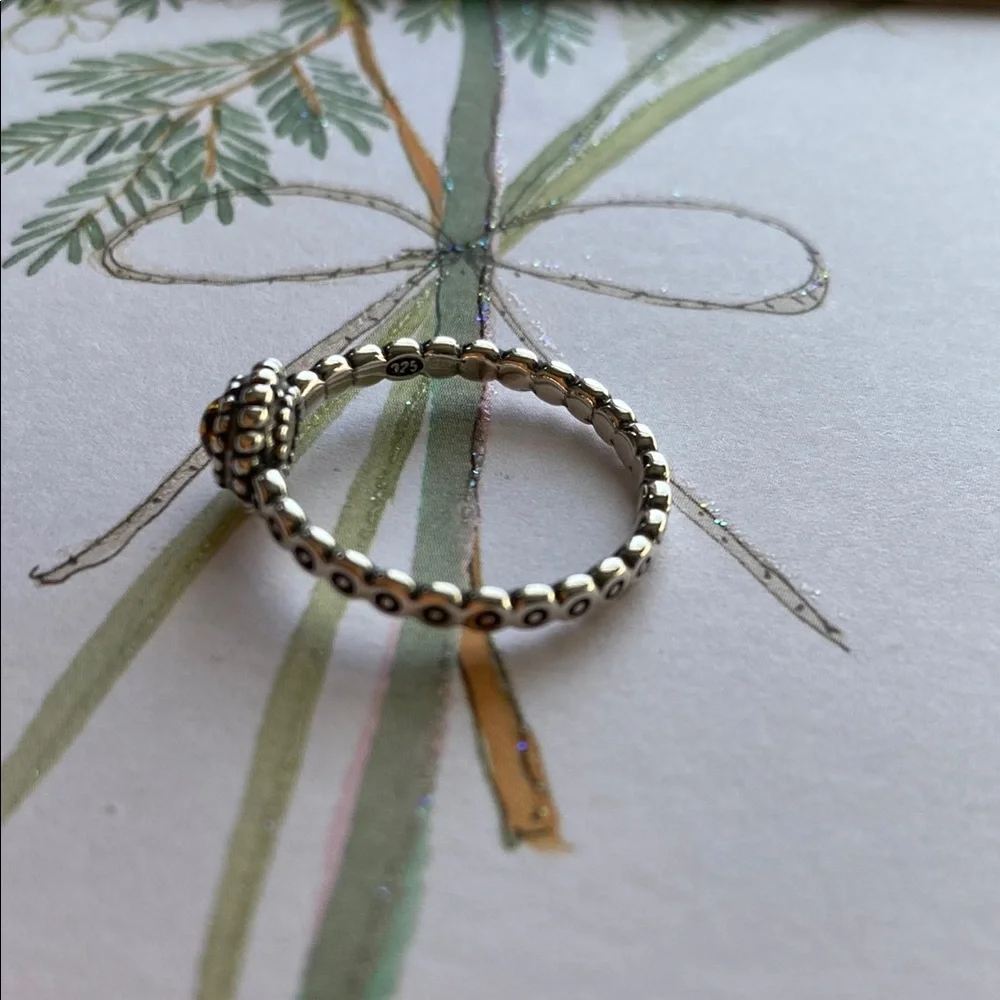 .925 Sterling’s Silver Ring Size 7.5 - Picture 3 of 6